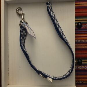 Top Paw Navy and White Plaid Dog Leash 4Ft Nwt